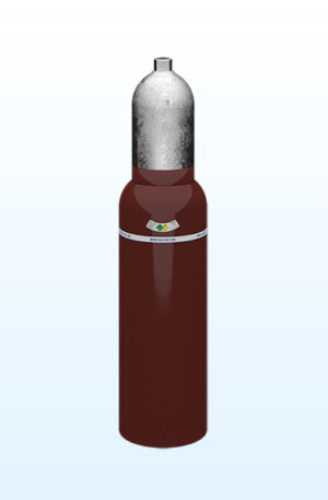 Acetilén disszu gázpalack Töltőtömeg: 0,8 kg Űrtartalom: 5 liter Magasság: 45 cm Átmérő: 14 cm