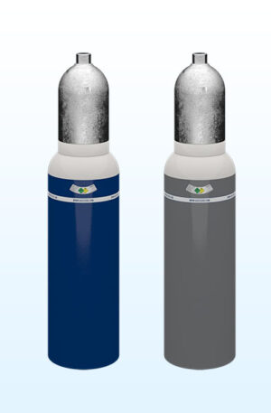oxigén palack 1 m3 Névleges nyomás: 200 BAR Űrtartalom: 5 liter Magasság: 45 cm Átmérő: 14 cm